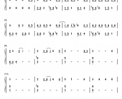 月と花束钢琴简谱-数字双手-さユり