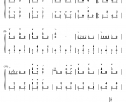 邮递马车钢琴简谱-数字双手-冈本敦郎