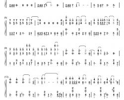 钻石钢琴简谱-数字双手-徐熙媛