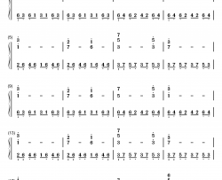 Crescent钢琴简谱-数字双手-大森俊之