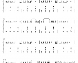 原来爱情这么伤钢琴简谱-数字双手-梁咏琪