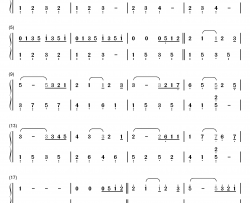 痛苦的心钢琴简谱-数字双手-克莱德曼