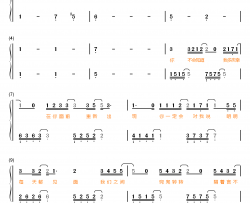 祈愿钢琴简谱-数字双手-张艺兴