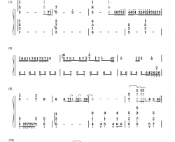 オレンジ钢琴简谱-数字双手-7!!