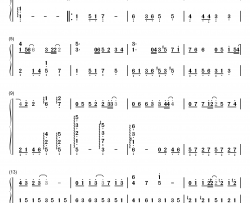 为爱说抱歉钢琴简谱-数字双手-孙楠