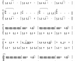 伤心童话钢琴简谱-数字双手-胡夏