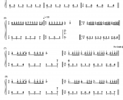 梦中的婚礼钢琴简谱-数字双手-理查德克莱德曼