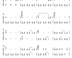 妙笔浮生钢琴简谱-数字双手-银临