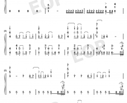 月を追う真夜中钢琴简谱-数字双手-蓝井艾露