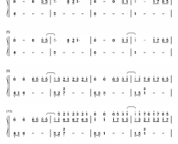 Horizon钢琴简谱-数字双手-Janji