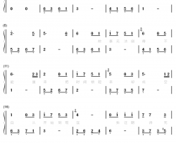 活该钢琴简谱-数字双手-谌宥