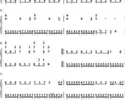 一丝不挂钢琴简谱-数字双手-陈奕迅