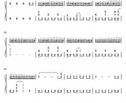 A钢琴简谱-数字双手-Ray