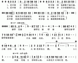 彩云蓝天简谱(歌词)-张想演唱-秋叶起舞记谱上传