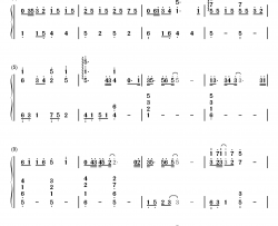 安心的温柔钢琴简谱-数字双手-杨洋