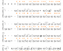 请先说你好钢琴简谱-数字双手-贺一航