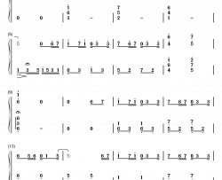 One Night钢琴简谱-数字双手-加贺谷 玲