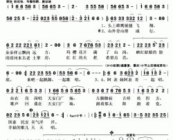 一路唱到天安门简谱(歌词)-非明荣演唱-秋叶起舞记谱上传