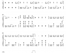 カナデアイ钢琴简谱-数字双手-イトヲカシ（伊东歌词太郎）