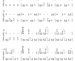 勇敢的心钢琴简谱-数字双手-James Horner