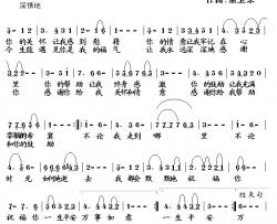 心存感恩简谱-江峰演唱