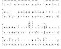 ひとつのハートで钢琴简谱-数字双手-三重野瞳