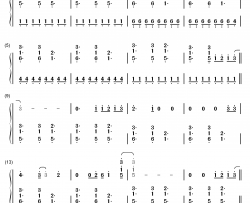 18钢琴简谱-数字双手-One Direction