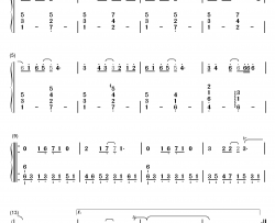 奇迹再现钢琴简谱-数字双手-毛华锋