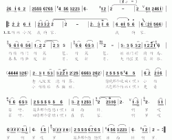 竹林小院我的家简谱-付慧琴演唱