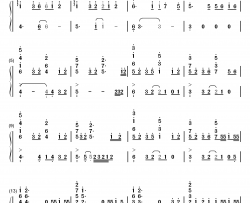 リセット钢琴简谱-数字双手-向井太一