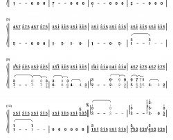 爱之梦钢琴简谱-数字双手-李斯特