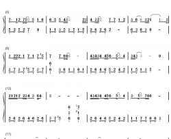 等不到的爱钢琴简谱-数字双手-文章