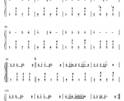 好大一棵树钢琴简谱-数字双手-那英