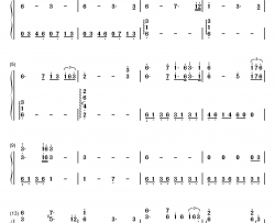 Binary Sunset钢琴简谱-数字双手-John Williams