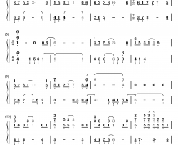 Missing Each Other钢琴简谱-数字双手-CAGNET