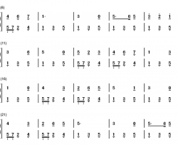 蓝铃花钢琴简谱-数字双手-斯莫伍德