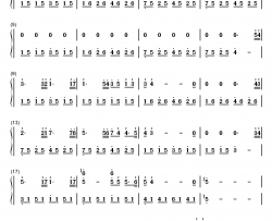 悪くない春休み钢琴简谱-数字双手-神前晓