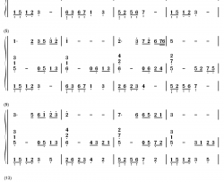 一帘幽梦钢琴简谱-数字双手-卓依婷