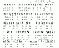 红杜鹃简谱-吴靖苹演唱