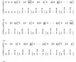 爱的箴言钢琴简谱-数字双手-邓丽君