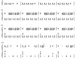 破茧钢琴简谱 数字双手 张韶涵