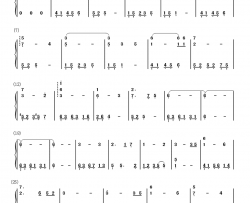 灰色空间钢琴简谱-数字双手-罗志祥