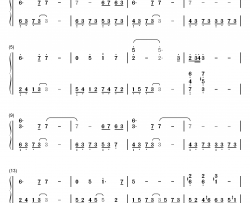 李香兰钢琴简谱-数字双手-张学友