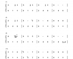 爱情的条件钢琴简谱-数字双手-未知