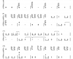 不想睡钢琴简谱-数字双手-梁静茹