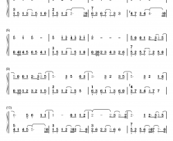 每天爱你多一些钢琴简谱-数字双手-张学友