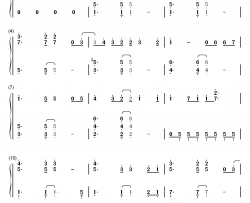 Change The World钢琴简谱-数字双手-V6