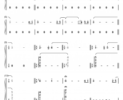 シータの决意钢琴简谱-数字双手-久石让 宫崎骏