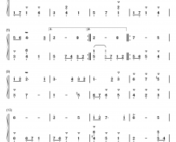 小步舞曲 21钢琴简谱-数字双手-巴赫