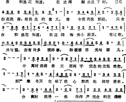 只有夜知道简谱-苏芮演唱